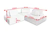 KAWOLA Modulsofa WIOLO SOFT 3 Module 3 Rückenkissen Weicher Produktbild-Vorschau 9
