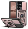 A product shot of a phone case with a ring holder and camera cover. Produktbild-Vorschau