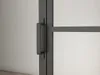 Loftschiebetür, Stahl schwarz mit Klarglas Einsatz, Produktbild-Vorschau 4
