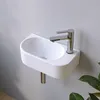 AQUABATOS Hängewaschbecken Keramik 40x21.5x10.5 cm, Produktbild-Vorschau 5