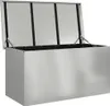 vidaXL Venkovní úložný box, stříbrný, 100 x 50,5 x 50 cm, Náhled obrázku produktu 2