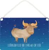 Mr. & Mrs. Panda Schild Sternzeichen Stier DIN A4 - Produktbild-Vorschau 1