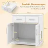 COSTWAY Katzenschrank für Katzentoilette, Katzenklo Schrank Produktbild-Vorschau 3