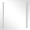vidaXL Armadio a specchio LED per il bagno 62x14x60 cm Anteprima dell’immagine prodotto 9