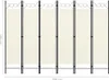 vidaXL 6-częściowy rozdzielacz do pokoju biały 240x180 cm Podgląd zdjęcia produktu 7
