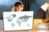 MuchoWow® Laptop Aufkleber Sticker Cover Weltkarte - Produktbild-Vorschau 3