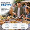 20 vaschette in alluminio per barbecue – Vaschette Anteprima dell’immagine prodotto 4