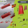 botle® Nástrojová stena dierovaná stena z kovu 80 x 60 cm, Náhľad obrázku produktu 4