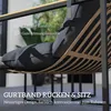 Zestaw mebli ogrodowych Outsunny ze stali dla 4 osób – Podgląd zdjęcia produktu 6
