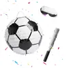 Pinata « Football » Relaxdays, lot comprenant un bâton et Voir les images du produit 1