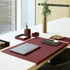 Mauspad Echtes Leder Bordeaux Rot cm 20x32 - Mousepad Produktbild-Vorschau 3