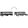 vidaXL Tagesbett Ausziehbar Schwarz 2x(90x200) cm Produktbild-Vorschau 11