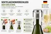 Sektflaschenverschluss aus Metall Silber für Sekt & Produktbild-Vorschau 2