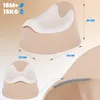 A collage of images showing a baby potty from different angles and close-ups of its features, with dimensions and age/weight recommendations indicated. Produktbild-Vorschau