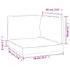 Palettenkissen 3 Stk. Blattmuster Oxford-Gewebe Produktbild-Vorschau 10