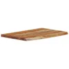 Mensola a muro 50x30x2,5 cm rettangolare in legno massiccio Anteprima dell’immagine prodotto 3