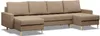 Ecksofa mit schlaffunktion und bettkasten, Sofa U-Form Produktbild-Vorschau 1