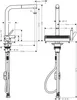 HANSGROHE 73836670 Spültischmischer 250 Aquno Select M81 Produktbild-Vorschau 2