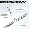 An exploded view diagram of a shower head, showing its components and features. Produktbild-Vorschau