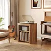 A living room scene with a turntable stand, guitar, and part of a piano. Produktbild-Vorschau