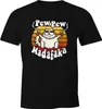 Herren T-Shirt Pew Pew Madafaka Katze Crazy Cat Gangsta Produktbild-Vorschau 1