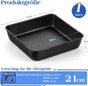 Čtvercová forma na pečení z nerezové oceli Joyfair 21x21x5 Náhled obrázku produktu 2