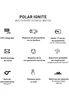 Diagram showing features of a Polar Ignite fitness watch. Náhľad obrázku produktu