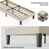 A close-up view of a bed frame, highlighting its construction and stability. Podgląd zdjęcia produktu