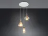 LED Pendelleuchte 3-flammig rund für hohe Decken mit Glas Produktbild-Vorschau 3