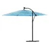 The Living Store Sonnenschirm mit Stahlmast Blau Produktbild-Vorschau 6