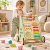 Carrito de aprendizaje para bebés de madera – Carrito de Vista previa de la imagen del producto 5