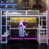 Flieks Etagenbett Metallbett 140x200cm, Hochbett mit Led Produktbild-Vorschau 2