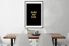 MuchoWow® Gerahmtes Poster Zitate - Gold - Schwarz 60x90 cm Produktbild-Vorschau 3