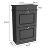 Schuhschrank 2 Klappen Schuhkipper Schuhregal 49x22x85 cm Produktbild-Vorschau 4