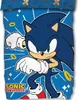 A close-up of a Sonic the Hedgehog duvet cover with the character in a dynamic pose. Produktbild-Vorschau