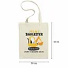 Mini Bauleiter Papa's Rechte Hand Jutebeutel Stoffbeutel Produktbild-Vorschau 2