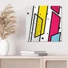 DEQOART Glasbild Echtglas 50x50 cm 'Bunte Formkunst' Produktbild-Vorschau 4