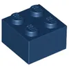 Lego® 2x2 Stein 3003 - 50 Stück Dunkelblau Produktbild-Vorschau 2