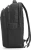 Side view of a black laptop backpack against a white background. Produktbild-Vorschau