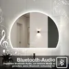 LED Spigel mit Bluetooth und Uhr 100×80cm 3 Lichfarbe Produktbild-Vorschau 2