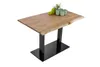 Bistrotisch Baumkante massiv 120 x 70 cm Akazie naturfarben Produktbild-Vorschau 13