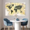 MuchoWow® Poster Weltkarte - Zeitung - Gold 120x80 cm - Produktbild-Vorschau 5