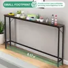 Slanke console tafel voor de hal - Compacte displaytafel in Productafbeelding-voorbeeld 4