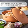 Römertopf Brottopf Rund Ø 30cm - Brotkasten Terrakotta aus Produktbild-Vorschau 7
