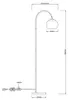 LED Stehleuchte, Metall, weiß, H 150 cm Produktbild-Vorschau 8
