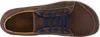 A top-down view of a brown leather shoe. Produktbild-Vorschau