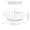 Carbo – głęboka miska do zup, średnica 22 cm – Biała, Podgląd zdjęcia produktu 2