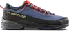 Damen Zustiegsschuhe "TX4 Evo Woman GTX" von La Sportiva in Blau mit roten Schnürsenkeln und schwarzer Sohle. Produktbild-Vorschau