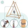 Holz Babyjumper mit Ständer - höhenverstellbarer Sitz, Baby Produktbild-Vorschau 4