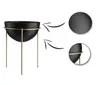 Blumenständer Metall mit Abdeckung, Loft, Gold Schwarz, Produktbild-Vorschau 4